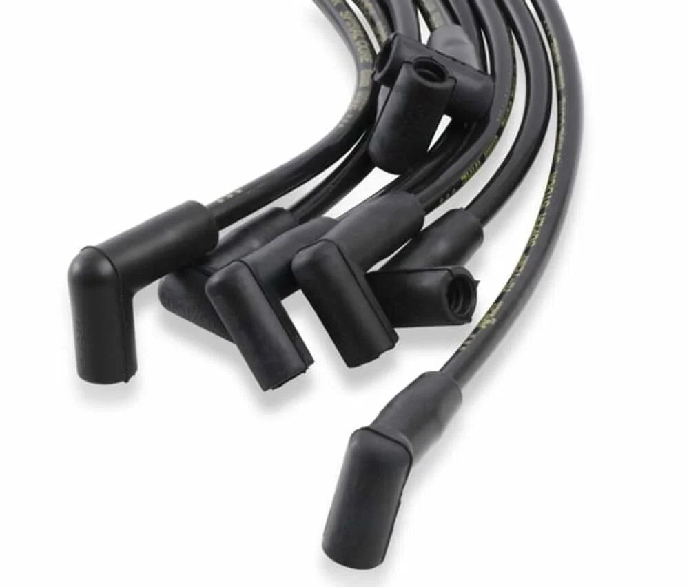 Spark Plug Wire Set - 90 Deg Boots - Black - 5048K